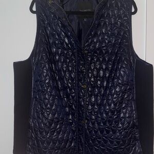 Talbots Midnight Blue Quilted Vest